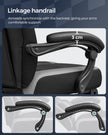 Gaming Chair – Fabric – Black and Red – Ergonomic Design with Adjustable Headrest and Footrest