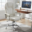 Office Chair – PU – White – High Back with Tilt Function and Armrests