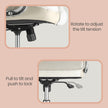 Office Chair – PU – White – High Back with Tilt Function and Armrests