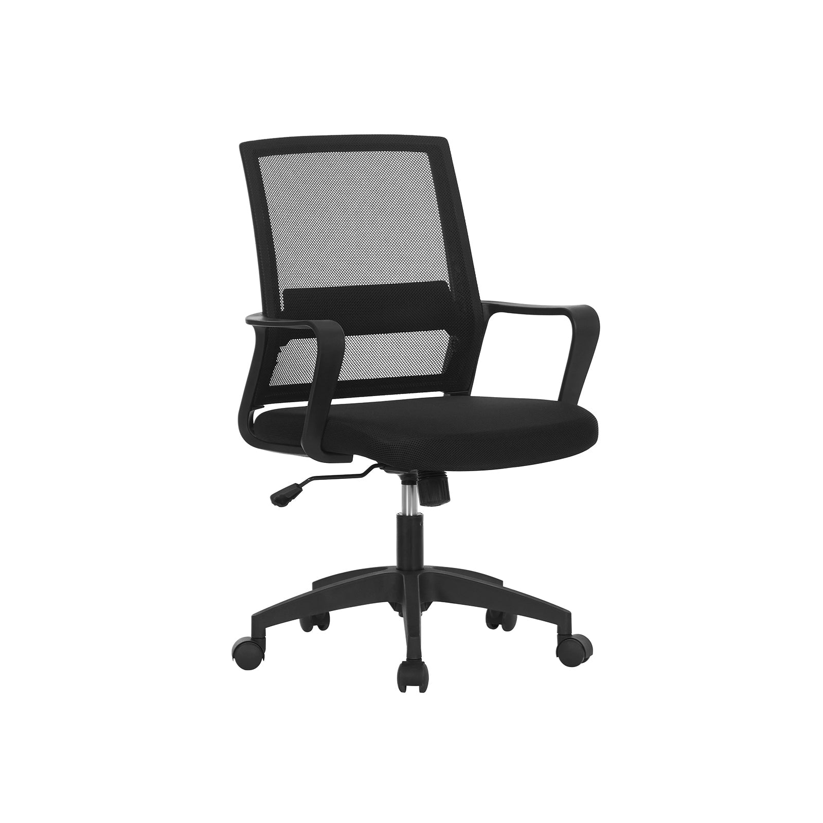 Office Chair – Mesh – Black – 360 Swivel with Adjustable Tilt Function