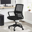 Office Chair – Mesh – Black – 360 Swivel with Adjustable Tilt Function