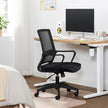 Office Chair – Mesh – Black – 360 Swivel with Adjustable Tilt Function