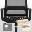 Office Chair – Mesh – Black – 360 Swivel with Adjustable Tilt Function