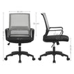 Adjustable Swivel Office Chair – Mesh – Grey – Tilt Function, Breathable Design