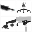 Office Chair – Mesh – Black – Ergonomic Design with Armrest and Lumbar Support