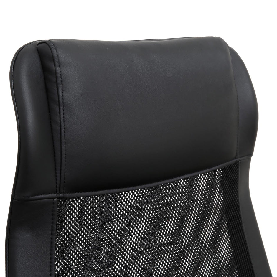 Swivel Office Chair – Mesh – Black – Ergonomic, Height Adjustable with Lumbar Support and Tilt Function