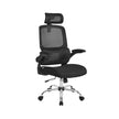 Ergonomic Office Chair – Mesh – Ink Black – High Back with Foldable Armrests and Adjustable Headrest