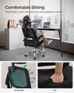 Ergonomic Office Chair – Mesh – Ink Black – High Back with Foldable Armrests and Adjustable Headrest