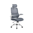 Ergonomic Office Chair – Mesh – Dove Grey – High Back with Lumbar Support and Foldable Armrests