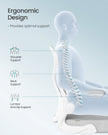 Ergonomic Office Chair – Mesh – Ink Black – Lumbar Support, Rocking Function, Flip-Up Armrests