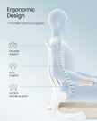 Ergonomic Office Chair – Mesh – Ink Black – Lumbar Support, Rocking Function, Flip-Up Armrests