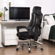Ergonomic Swivel Chair – Mesh – Black and Dark Grey – Adjustable Height, Headrest, and Footrest