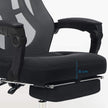 Ergonomic Swivel Chair – Mesh – Black and Dark Grey – Adjustable Height, Headrest, and Footrest