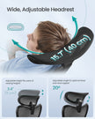 Ergonomic Office Chair – Fabric – Ink Black – Adjustable Lumbar Support and Headrest, 150 kg Weight Capacity