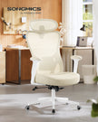 Ergonomic Office Chair – Fabric – Ink Black – Adjustable Lumbar Support and Headrest, 150 kg Weight Capacity