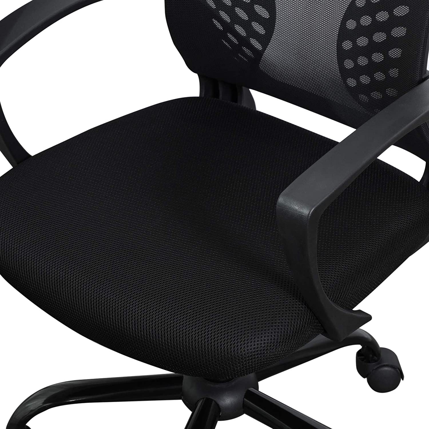 Swivel Mesh Office Chair – Mesh – Black – Height Adjustable with Tilt Function