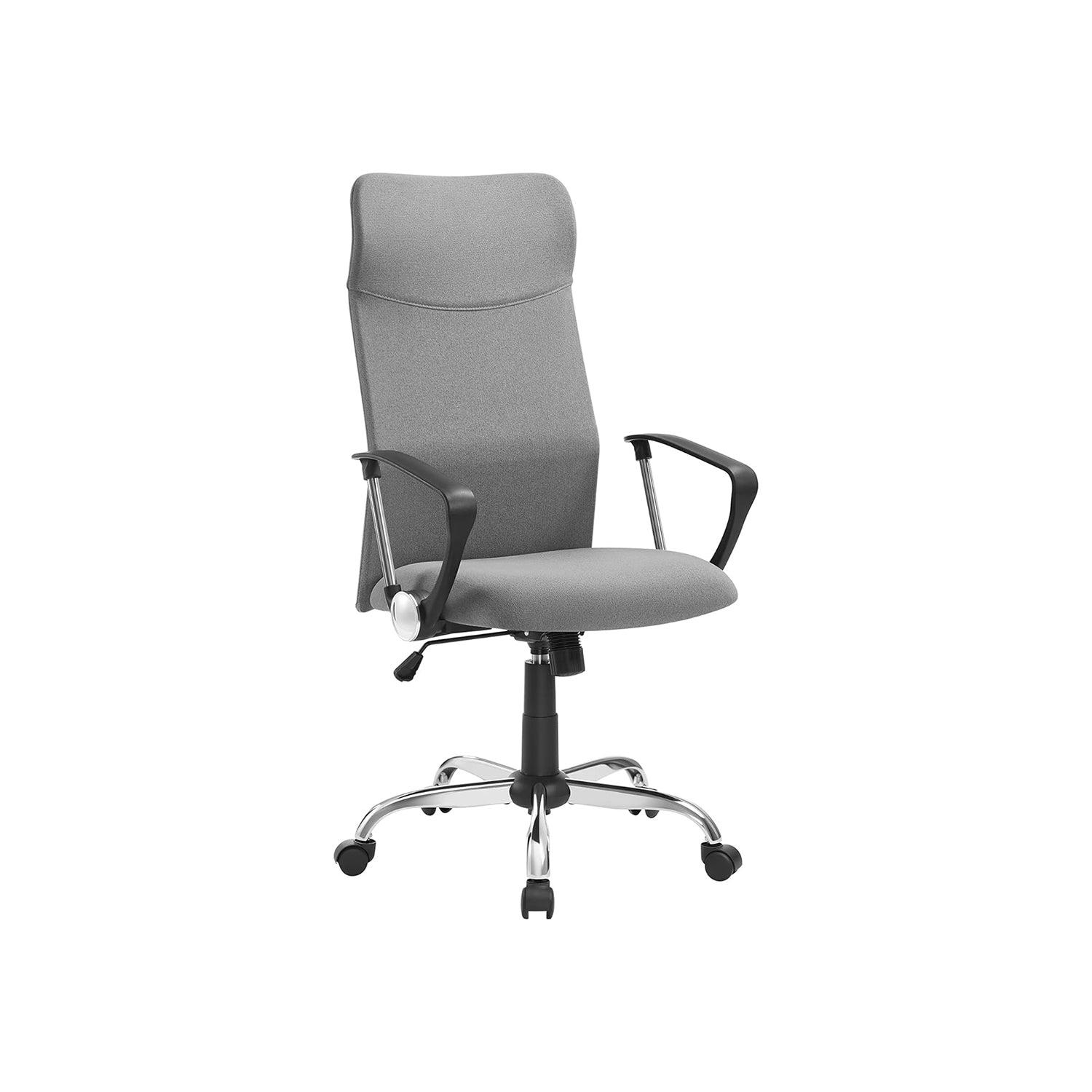 Ergonomic Office Chair – Upholstered – Dove Grey – Adjustable Height with Tilt Function