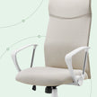 Ergonomic Desk Chair – Upholstered – Beige – Adjustable Height and Tilt Function, 120 kg Load Capacity
