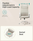 Ergonomic Office Chair – Upholstered – Cappuccino Beige – Adjustable Height and Tilt Function