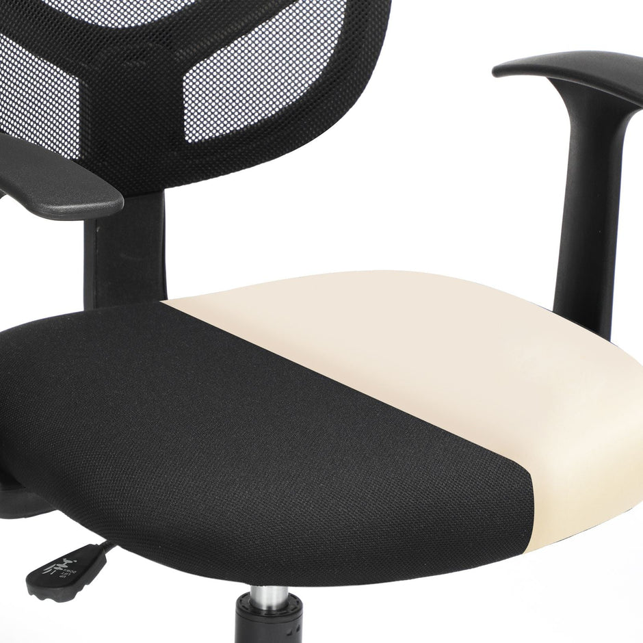 Drafting Stools – Mesh – Black – Ergonomic Design with Adjustable Height Footrest, Set of 2