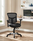 Ergonomic Mesh Office Chair – Mesh – Black – Adjustable Armrests, Height Adjustable Backrest, Tilt Function with Position Lock, Lumbar Support
