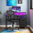 Ergonomic Mesh Office Chair – Mesh – Black – Adjustable Height and Armrests with Lumbar Support
