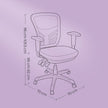 Ergonomic Mesh Office Chair – Mesh – Black – Adjustable Height and Armrests with Lumbar Support