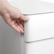 Mobile Filing Cabinet – Wood – White – Lockable with Wheels for A4, Legal, and Letter Sized Documents