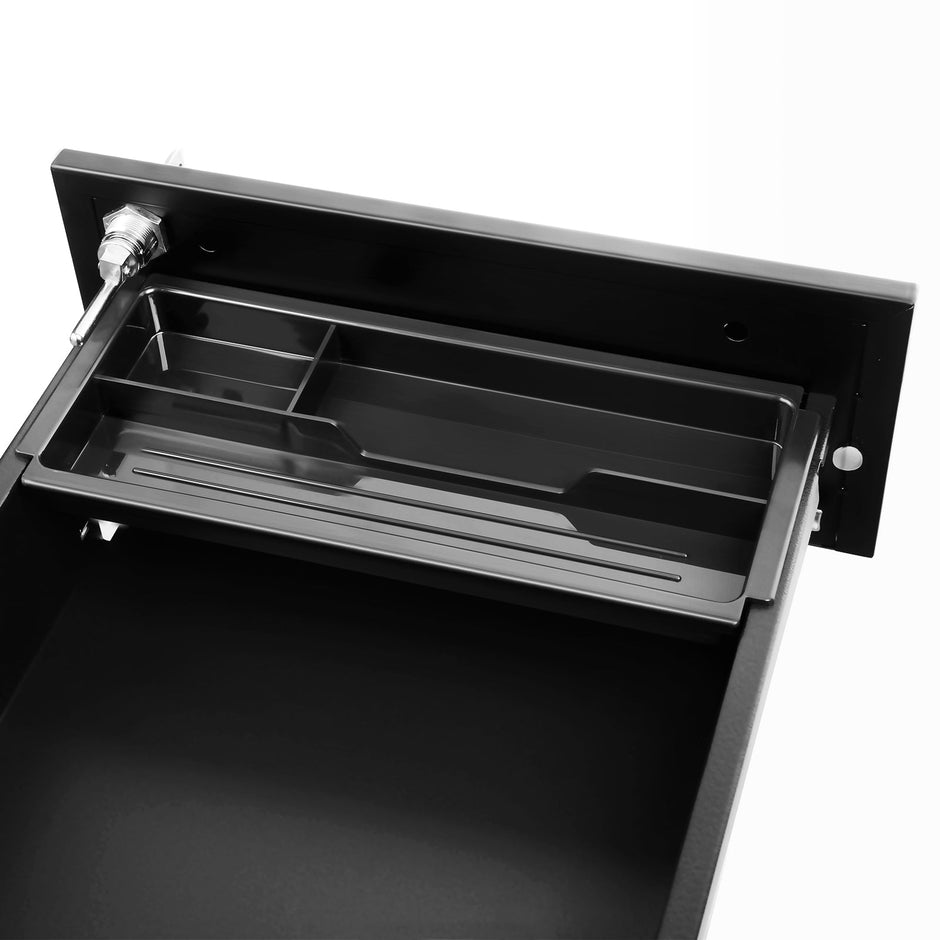 Mobile File Cabinet – Wood – White – Lockable with Wheels