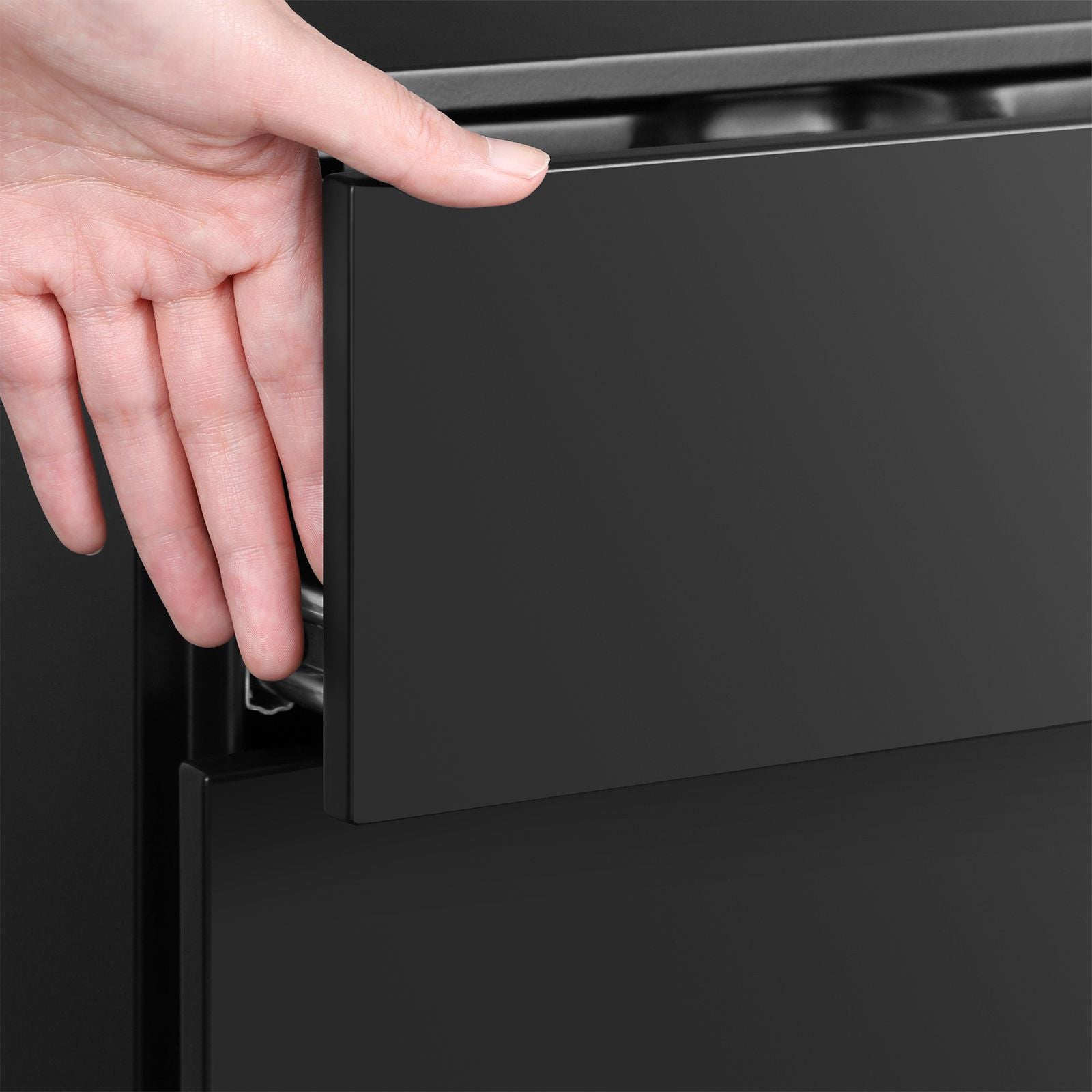 Mobile File Cabinet – Wood – White – Lockable with Wheels