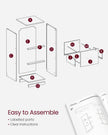 Filing Cabinet – Wood – Cloud White – 3 Lockable Drawers with Adjustable Hanging Rail