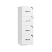Filing Cabinet – Wood – Cloud White – Lockable with Adjustable Hanging Rail