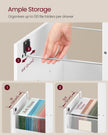 Filing Cabinet – Wood – Cloud White – Lockable with Adjustable Hanging Rail