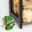 2-Tier Countertop Spice Rack – Bamboo – Rustic Brown and Black – Desktop Organizer for Kitchen and Dining Room