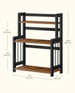 3 Tier Storage Rack – Bamboo – Natural – Multi-Purpose Countertop Organizer for Kitchen, Dining Room, or Office
