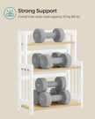 3-Tier Countertop Spice Rack – Bamboo – Natural Oak – Desktop Organiser for Kitchen and Office
