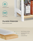 3-Tier Countertop Spice Rack – Bamboo – Natural Oak – Desktop Organiser for Kitchen and Office