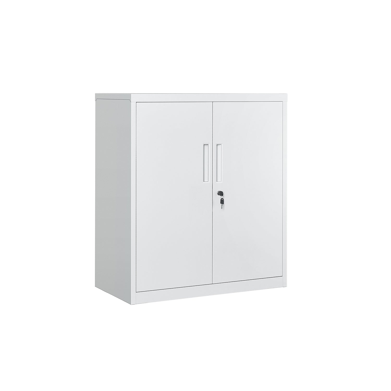 Multipurpose Cabinet – Steel – Black – Lockable with Shelves