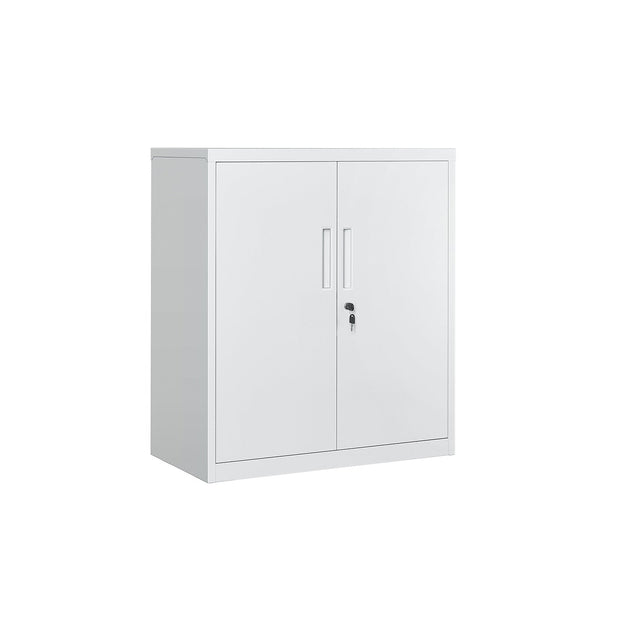 Multipurpose Cabinet – Steel – Black – Lockable with Shelves