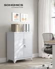 Office Cabinet – Steel – Black – Lockable with Deep Storage and Shelves