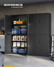 File Cabinet – Steel – Black – Lockable with Shelves