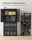 File Cabinet – Steel – Black – Lockable with Shelves