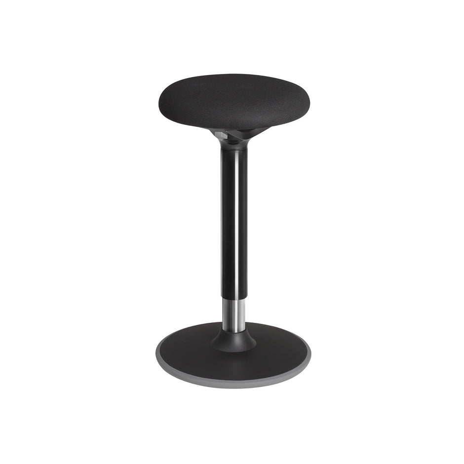 Standing Stool – Aluminum – Black – Adjustable Height 55-70 cm, No Assembly Required