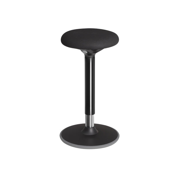 Standing Stool – Aluminum – Black – Adjustable Height 55-70 cm, No Assembly Required