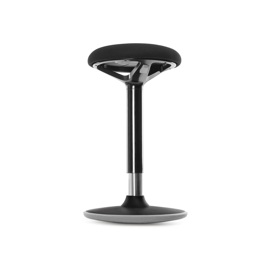 Standing Stool – Aluminum – Black – Adjustable Height 55-70 cm, No Assembly Required