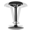 Standing Stool – Aluminum – Black – Adjustable Height 55-70 cm, No Assembly Required