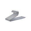 Metal Open End Trousers Hangers – Non-Slip Coating – Grey – Space Saving – 38cm Wide