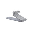 Metal Open End Trousers Hangers – Non-Slip Coating – Grey – Space Saving – 38cm Wide