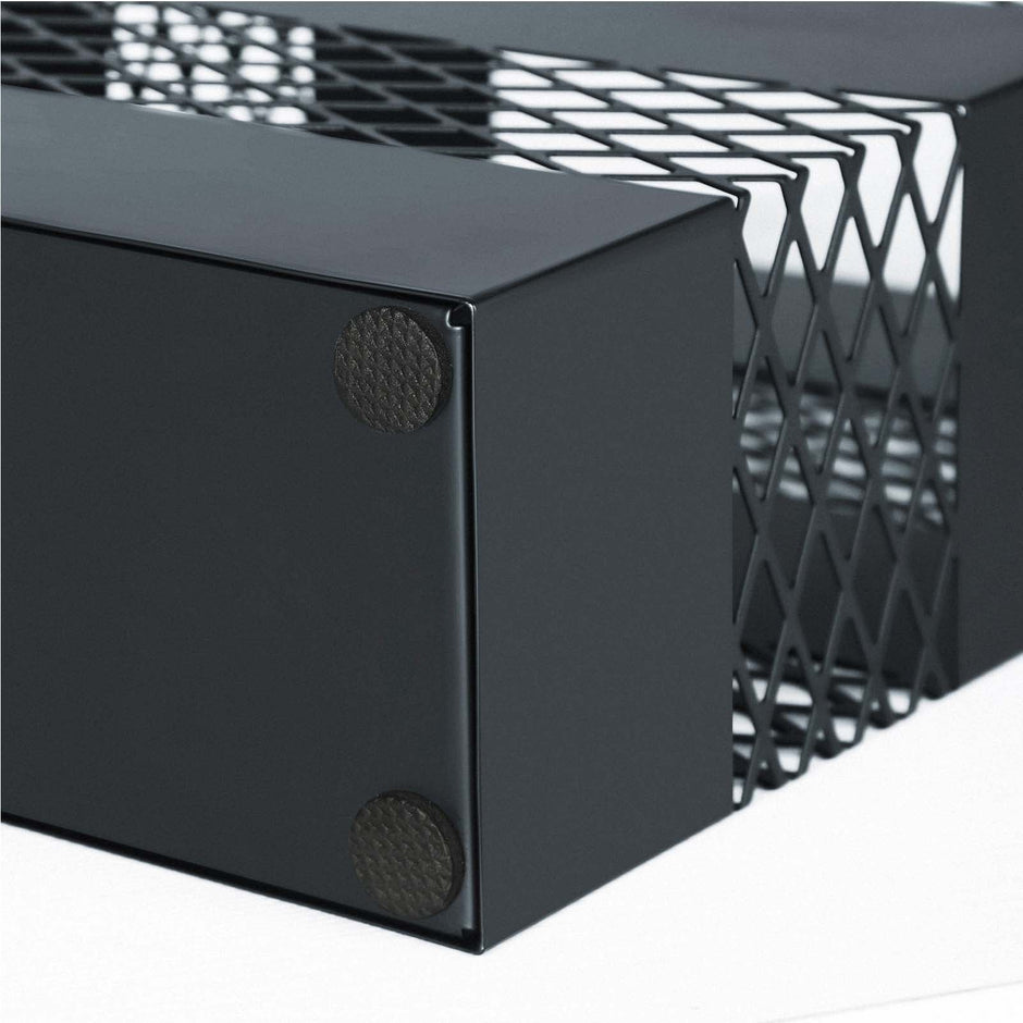 Umbrella Stand – Metal – Anthracite Grey – Rectangular with Water Tray and 4 Hooks