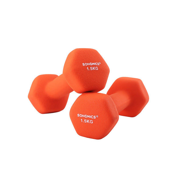 Dumbbells Set – Hexagonal – Blue – 4 kg Each for Home Workout and Fitness Training
